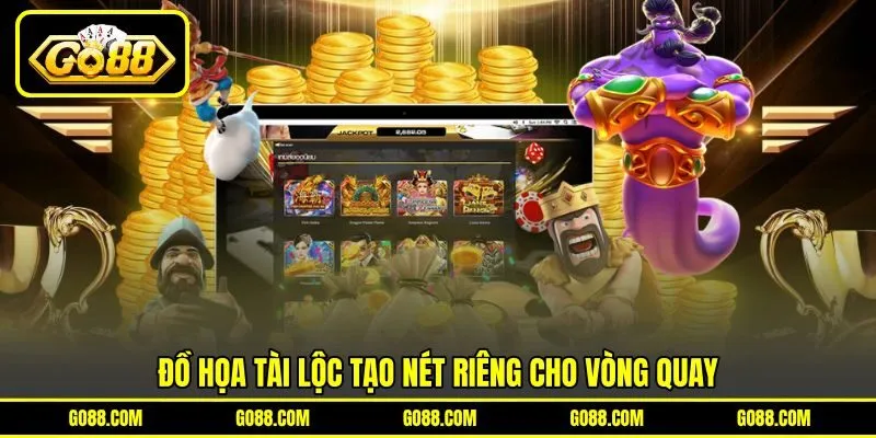 Đồ họa tài lộc tạo nét riêng cho vòng quay Đồ họa tài lộc tạo nét riêng cho vòng quay