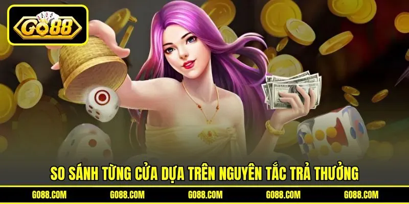 So sánh từng cửa dựa trên nguyên tắc trả thưởng