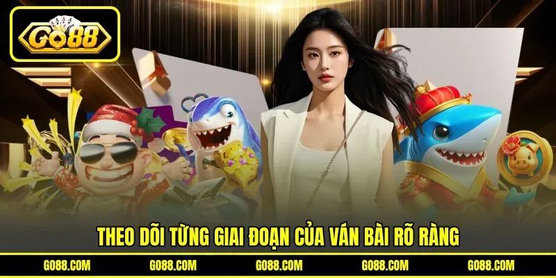 Theo dõi từng giai đoạn của ván bài rõ ràng Theo dõi từng giai đoạn của ván bài rõ ràng