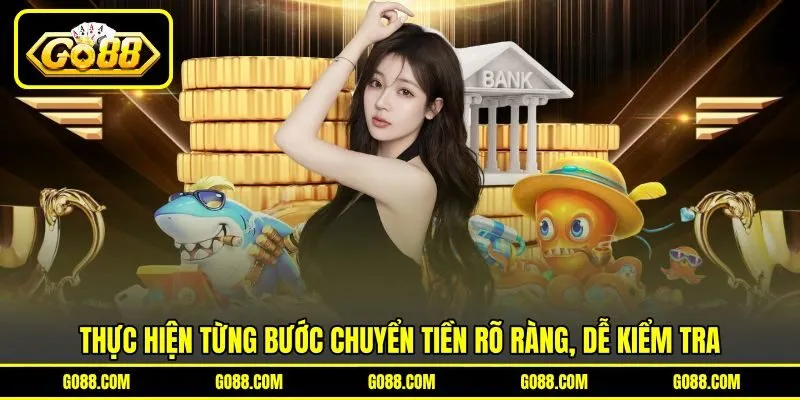 Thực hiện từng bước chuyển tiền rõ ràng, dễ kiểm tra Thực hiện từng bước chuyển tiền rõ ràng, dễ kiểm tra