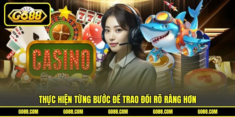 Thực hiện từng bước để trao đổi rõ ràng hơn Thực hiện từng bước để trao đổi rõ ràng hơn